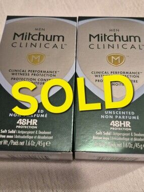 Mitchum Clinical unscented 48 hour 2 boxes New